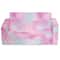 Delta Children 30" Pink Tie Dye Cozee Flip Out 2-in-1 Convertible Chair to Lounger